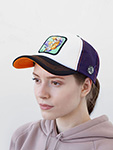 Бейсболка CAPSLAB арт. CL/DBZ2/1/KAM6M Dragon Ball Kame (белый / черный)